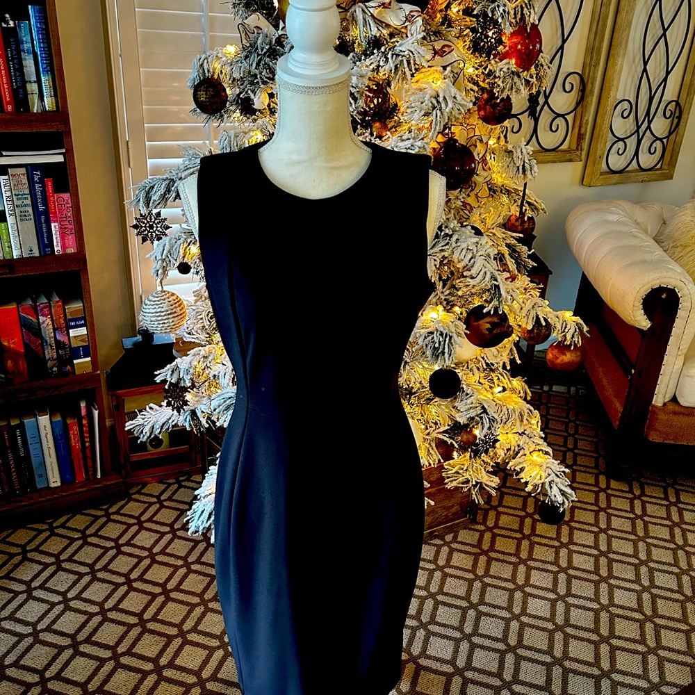 Calvin Klein charcoal gray sheath size 10